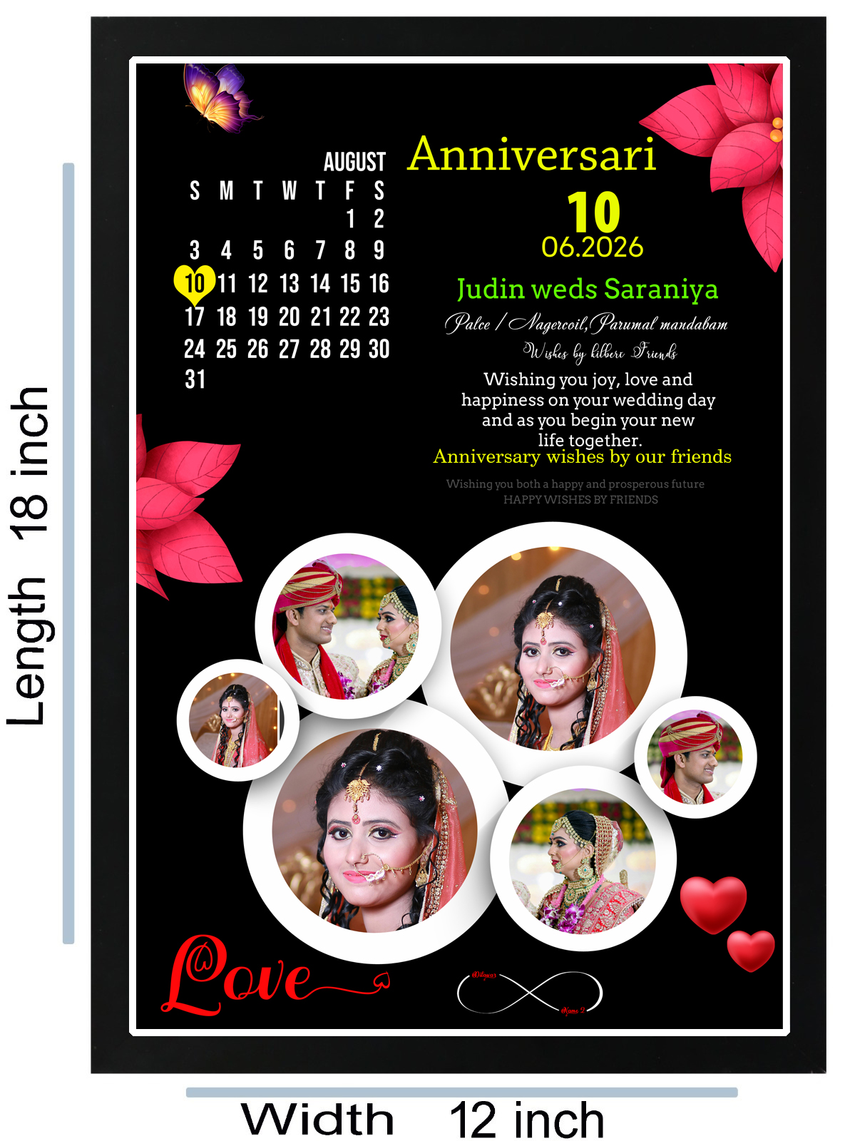 Personalized LED Frame